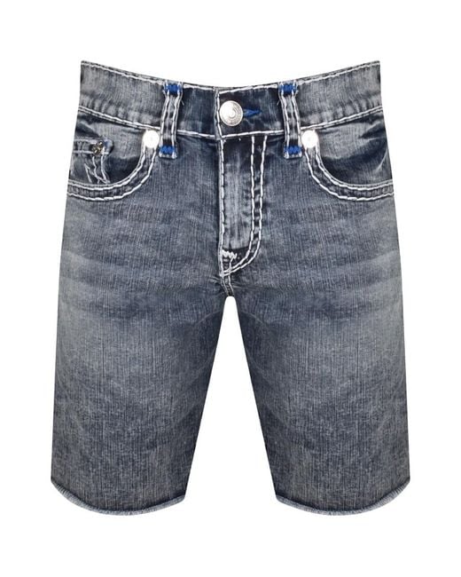 True Religion Blue Ricky Super T Shorts for men