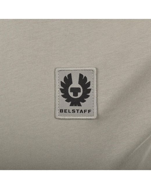 Belstaff Gray Featherweight Logo T Shirt for men