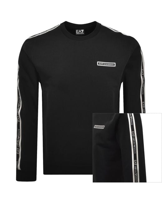 EA7 Black Emporio Armani Sweatshirt for men