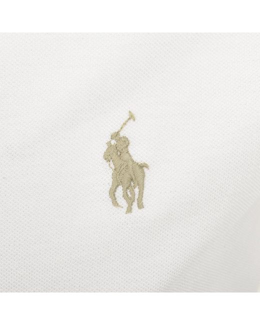 Ralph Lauren White Featherweight Mesh Shirt for men