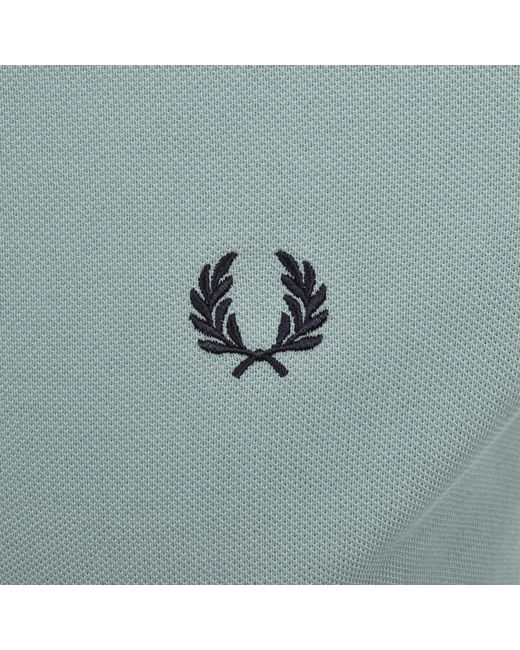 Fred Perry Blue Twin Tipped Polo T Shirt for men