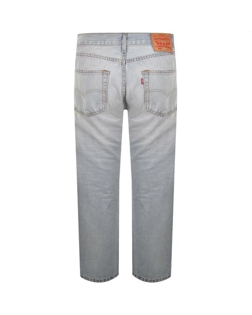 Levi's Gray 555 Relaxed Straight Fit Jeans for men