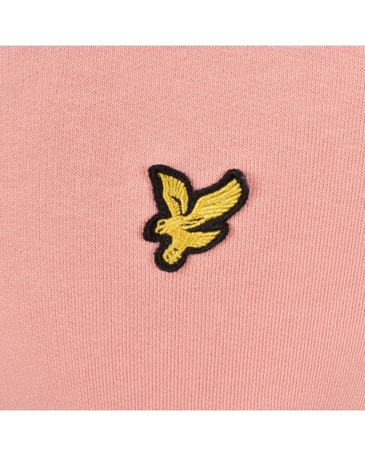 Lyle & Scott Pink Pullover Hoodie for men