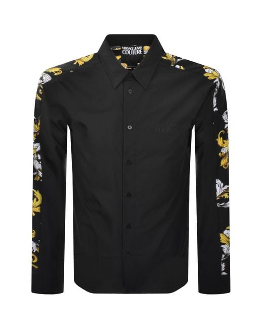 Versace Jeans Black Couture Barocco Shirt for men