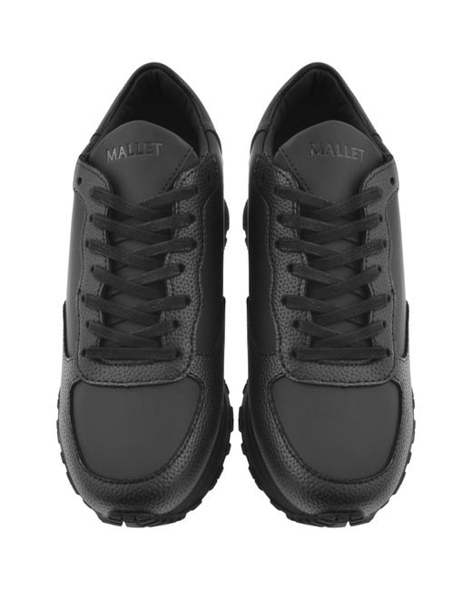 Mallet Black Popham Trainers for men