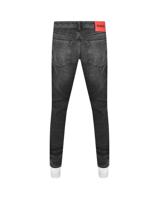 HUGO Gray 734 Extra Slim Fit Jeans for men