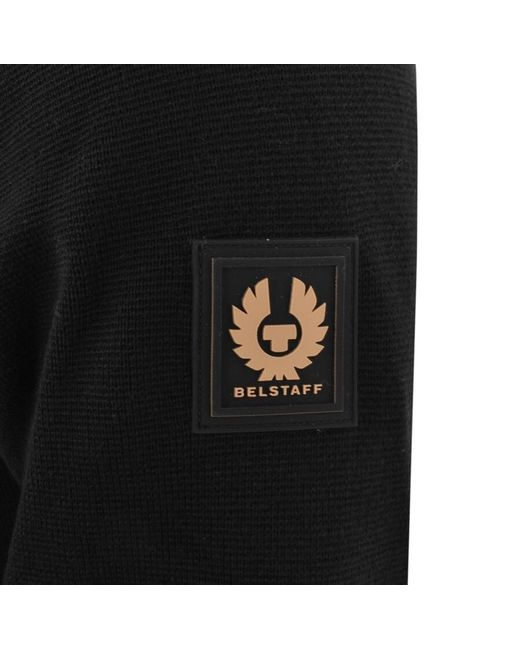 Belstaff Black Venture Full Zip Cardigan for men