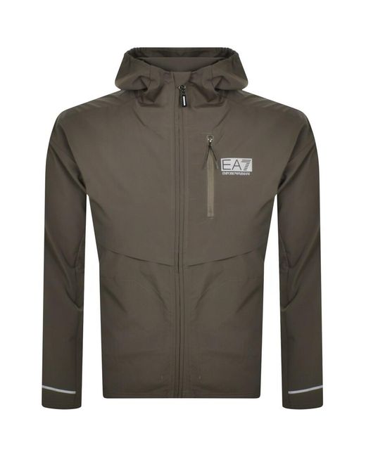 Ea7 khaki jacket deals