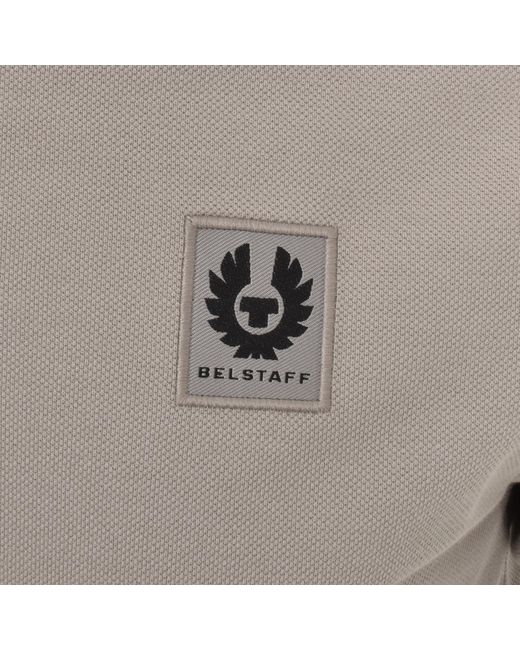 Belstaff Gray Short Sleeve Polo T Shirt for men