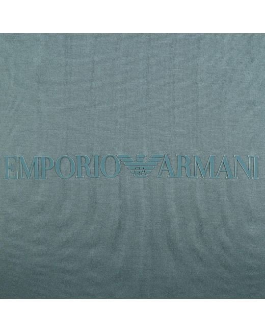Armani Blue Emporio Logo T Shirt for men