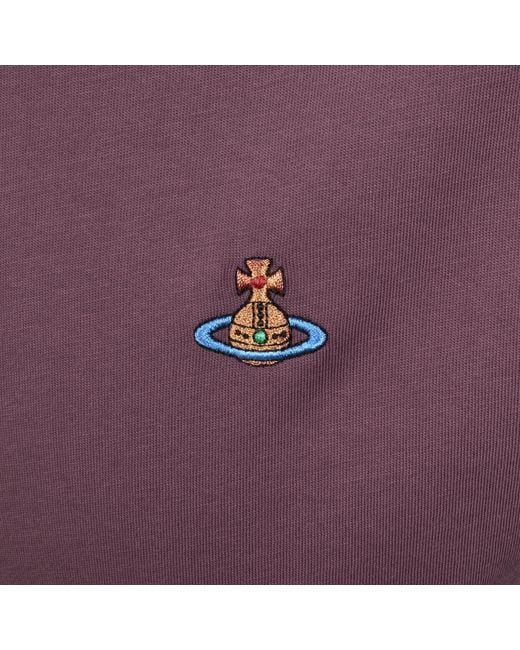 Vivienne Westwood Purple Classic T Shirt Oxblood for men