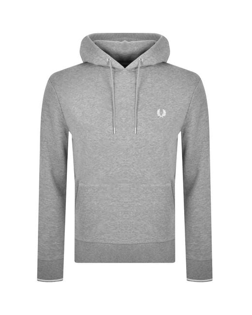 Fred Perry Gray Tipped Hooded Tracksuit for men