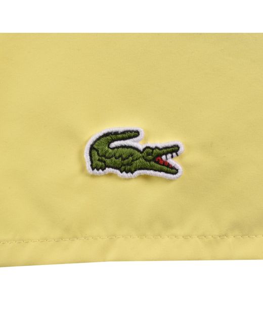 Lacoste Yellow Core Essentials Swim Shorts for men