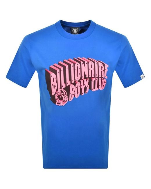 BBCICECREAM Blue 3D Arch Logo T Shirt for men