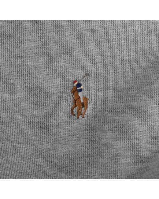 Ralph Lauren Gray Quarter Zip Knit Jumper for men
