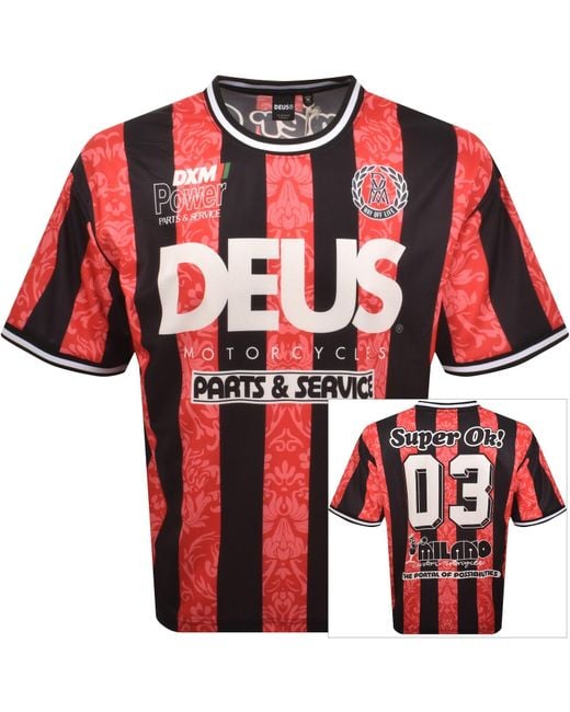Deus Ex Machina Red Nouveau Moto T Shirt for men
