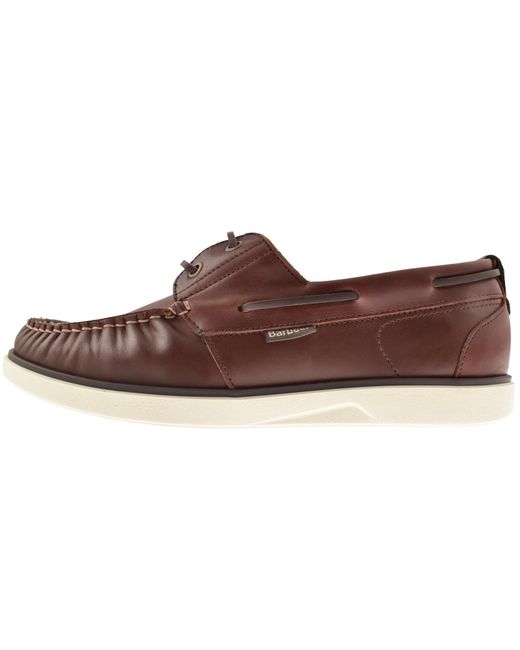 Barbour Brown Rothley Boat Shoes for men