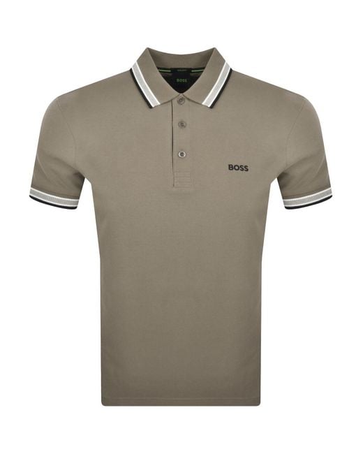 Boss Gray Boss Paddy Polo T Shirt for men