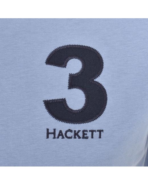 Hackett Blue London Logo T Shirt for men
