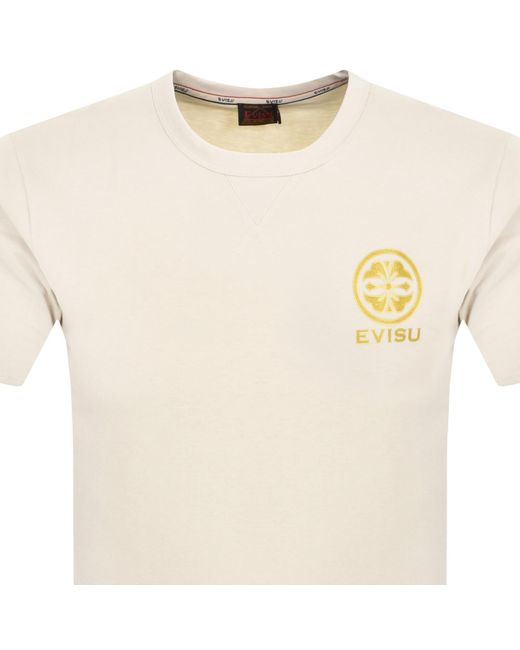 Evisu Natural Logo T Shirt for men