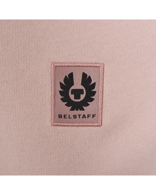 Belstaff Pink Logo Sweatshirt for men