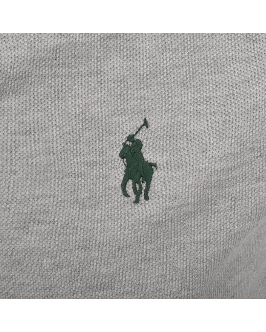 Ralph Lauren Gray Twin Tipped Polo T Shirt for men