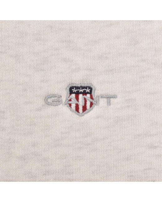 Gant White Regular Shield Hoodie for men