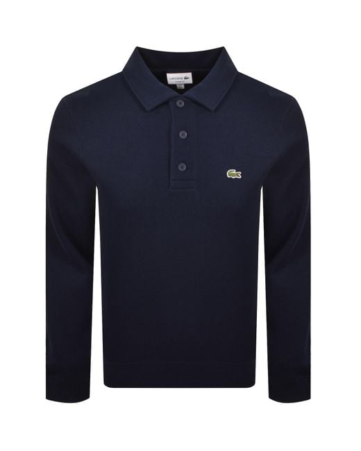 Lacoste Blue Ribbed Jumper Dark for men