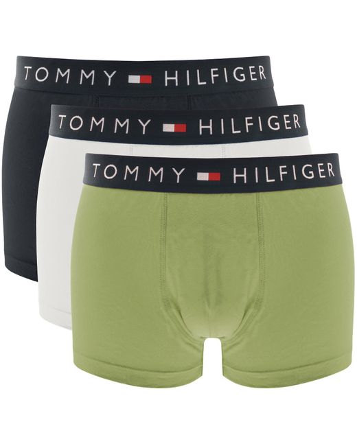 Tommy Hilfiger Green Underwear 3 Pack Trunks for men