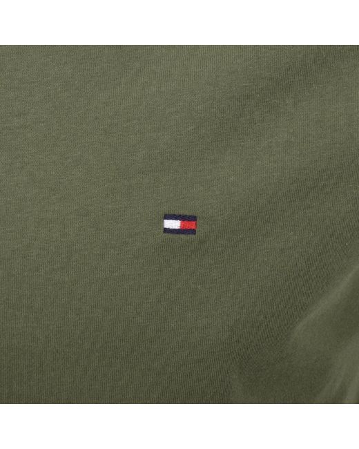 Tommy Hilfiger Green Essential Solid T Shirt for men