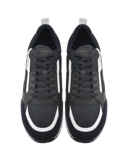 HUGO Blue Icelin Runn Trainers Dark for men