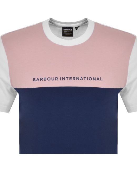 Barbour Blue Mondrian T Shirt for men