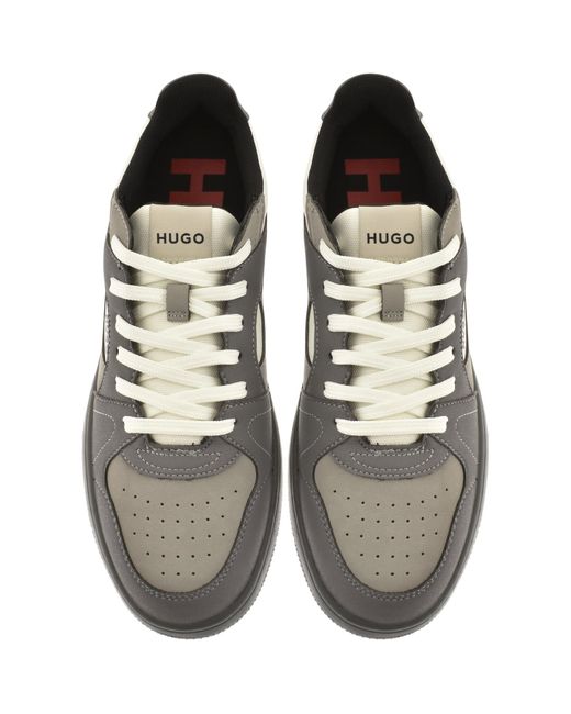 HUGO Brown Hadrian Tennis Trainers for men