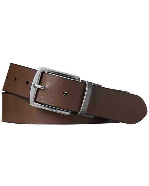 Ralph Lauren Brown Gift Belt Set for men