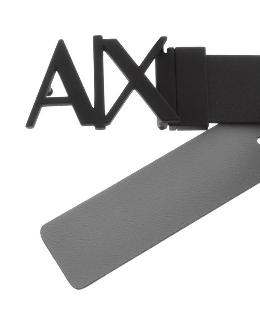 Armani Exchange Black Reversible Belt for men