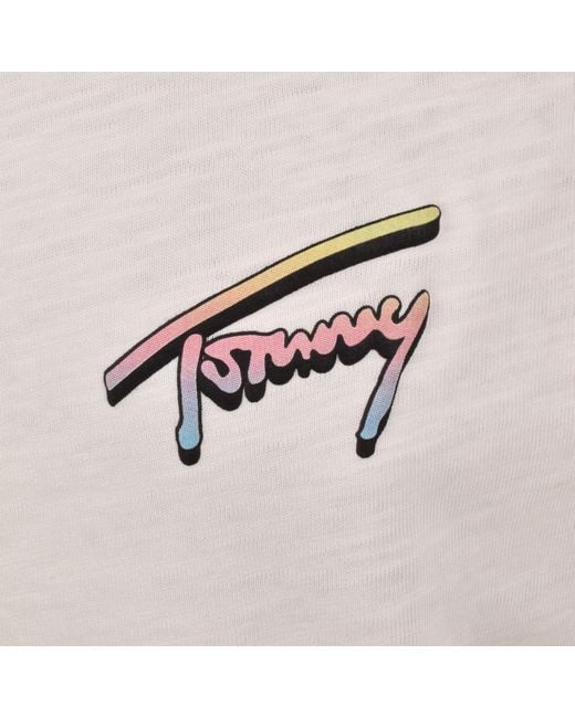 Tommy Hilfiger White Novelty T Shirt Ancient for men