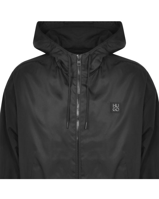 HUGO Black Benjoe 2431 Hooded Jacket for men