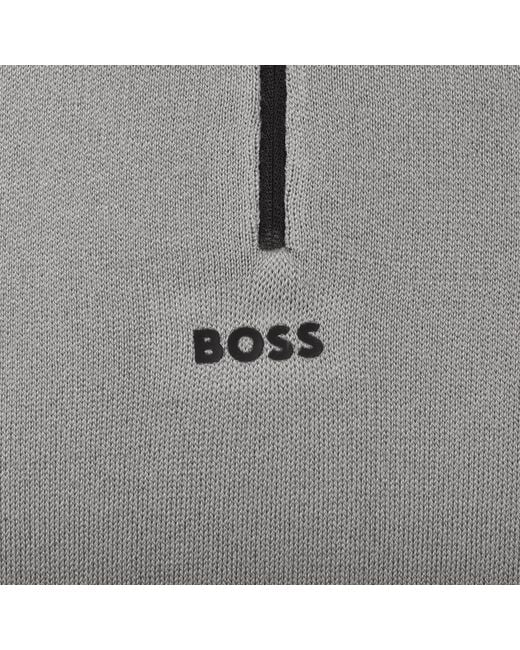 Boss Gray Boss Tour Seamless Knit Jumper for men