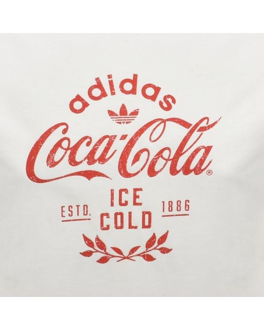 Adidas Originals White Adidas X Coca Cola T Shirt for men