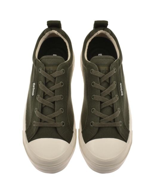 Barbour Green Stanhope Trainers for men