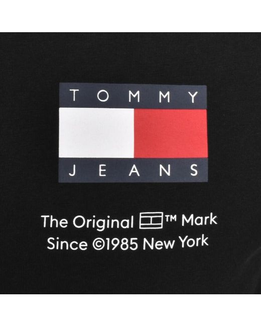 Tommy Hilfiger Logo T Shirt in Black for Men Lyst