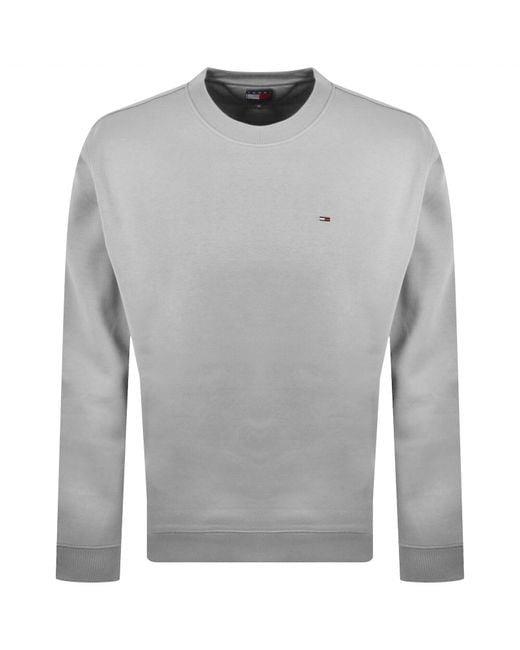 Tommy Hilfiger Gray Flag Logo Sweatshirt for men