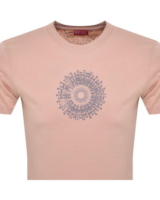 DIESEL Pink T Diego K71 T Shirt for men