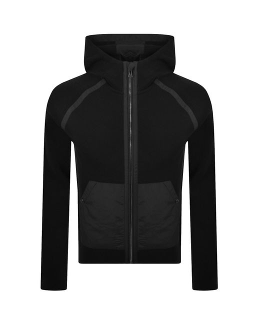 Belstaff Black Full Zip Hoodie for men