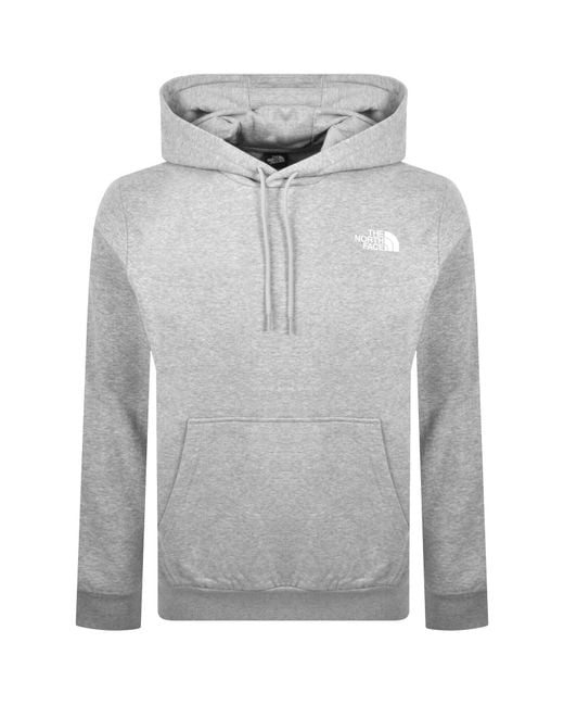 The North Face Gray Simple Dome Hoodie for men