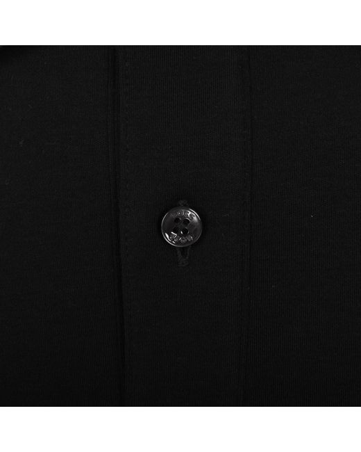 BOSS BUSINESS Black Boss H Parlay 49 Polo for men