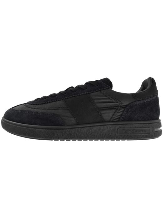 Ralph Lauren Black Bedford Trainers for men