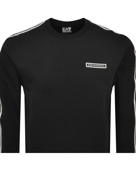 EA7 Black Emporio Armani Sweatshirt for men