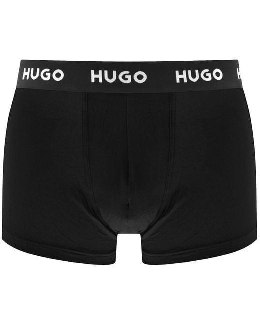 HUGO Black 3 Pack Trunks for men