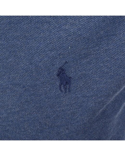 Ralph Lauren Blue Custom Slim Polo T Shirt for men